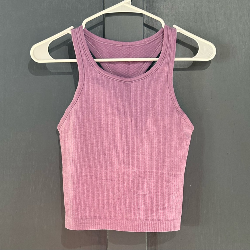 Lululemon Ebb To Street Cropped Tank - Wisteria Purple - 6
